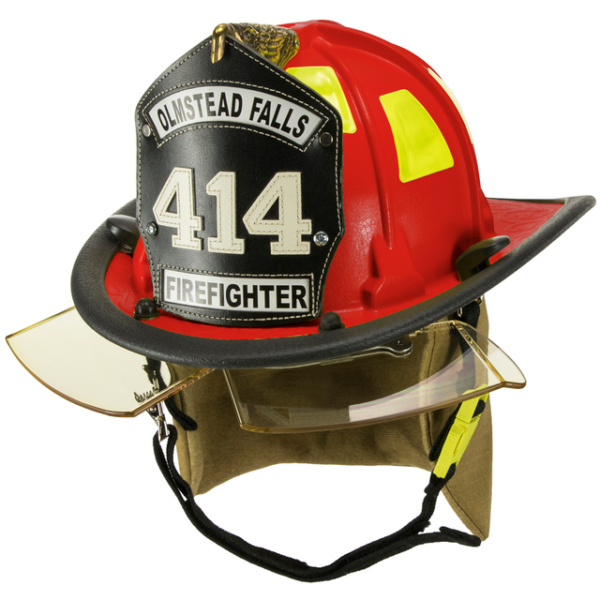 Cairns 880 Chicago Helmet, Red, NFPA